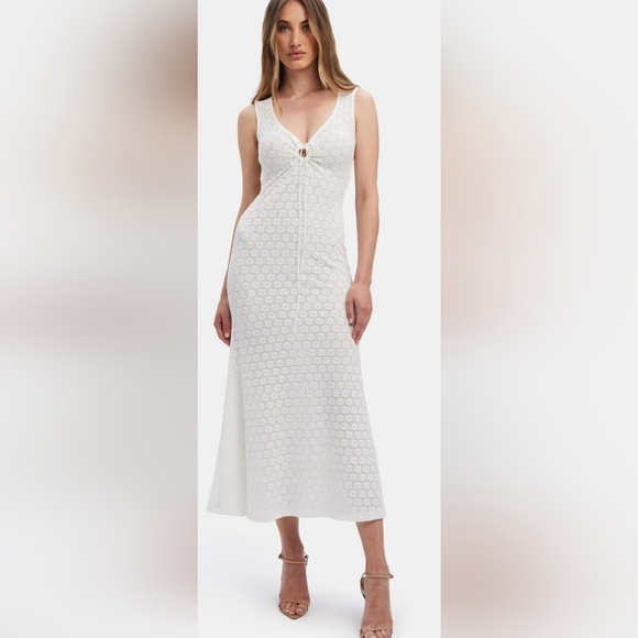 BARDOT Stina Midi Dress In Orchid White size 2 - Picture 4 of 12